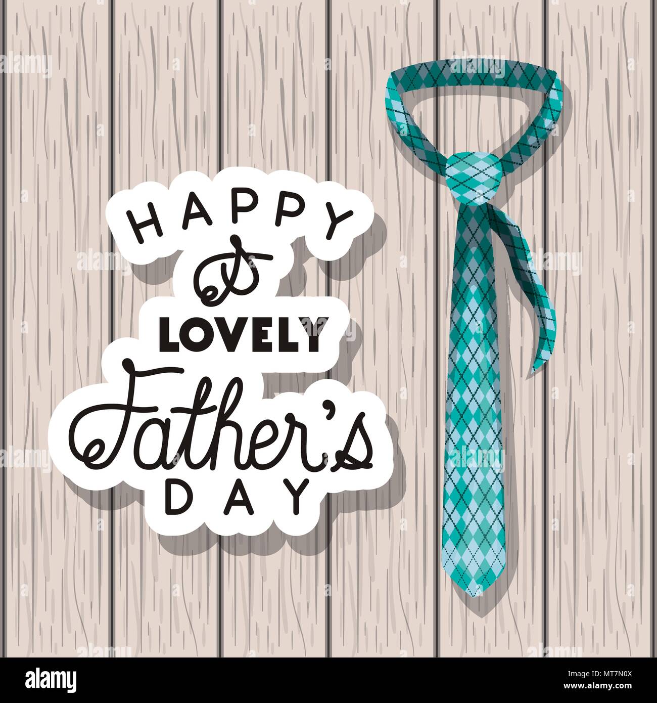 happy fathers day card with elegant tie Stock Vector Image & Art - Alamy