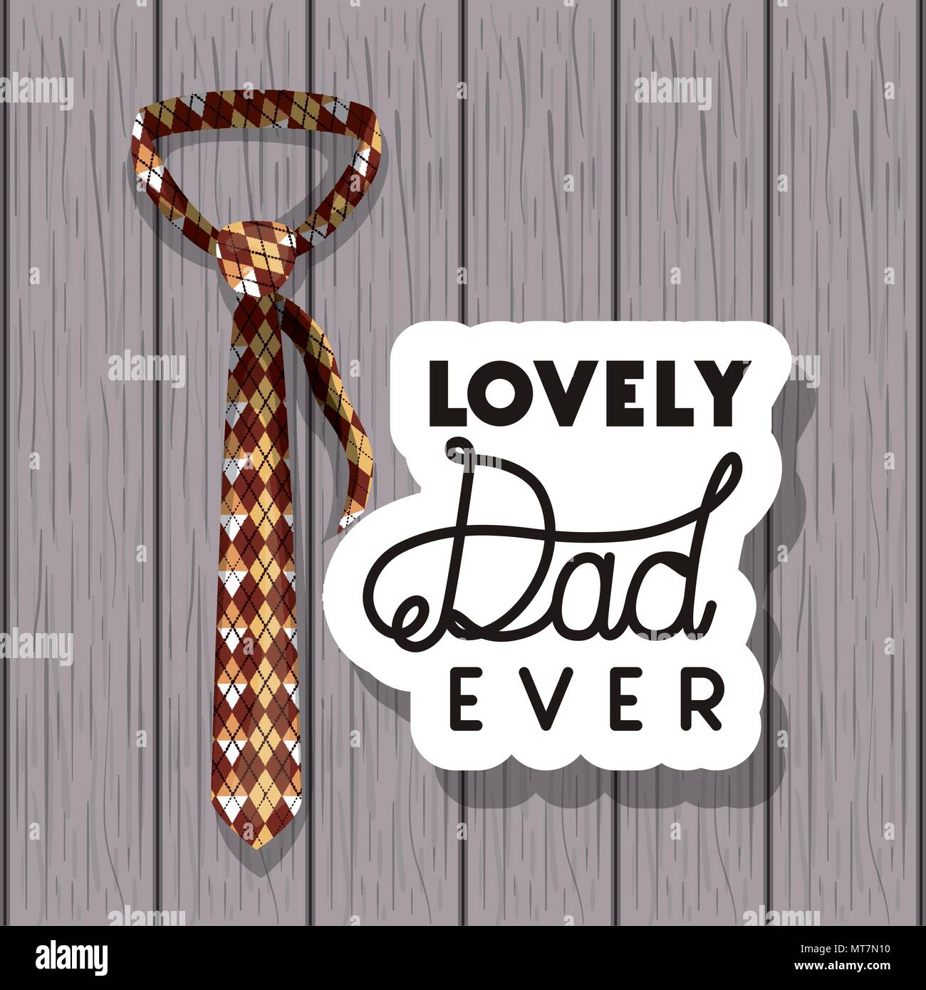 happy fathers day card with elegant tie Stock Vector Image & Art - Alamy