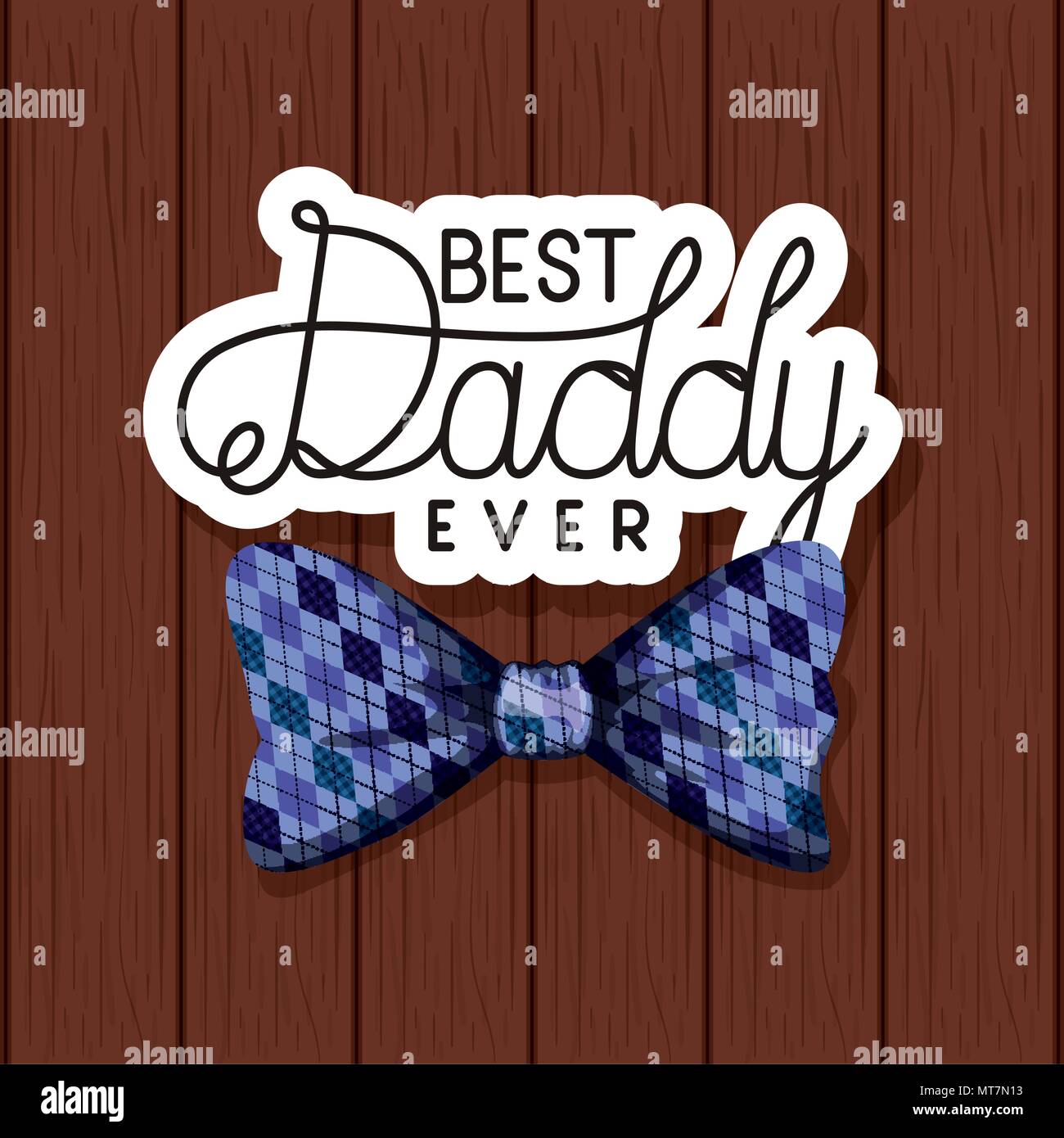 happy fathers day card with elegant bowtie Stock Vector Image & Art - Alamy