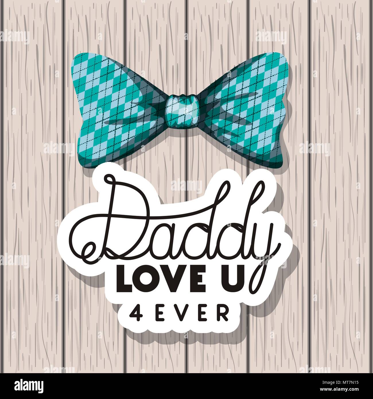 happy fathers day card with elegant bowtie Stock Vector Image & Art - Alamy