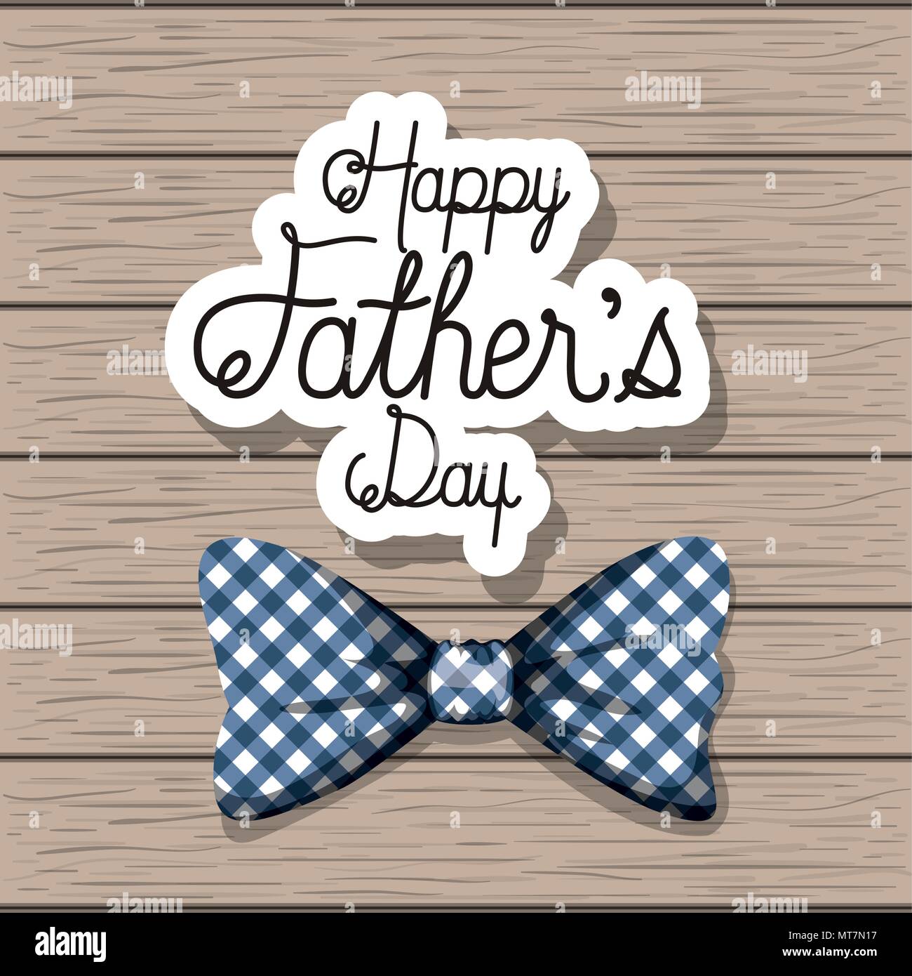 happy fathers day card with elegant bowtie Stock Vector Image & Art - Alamy