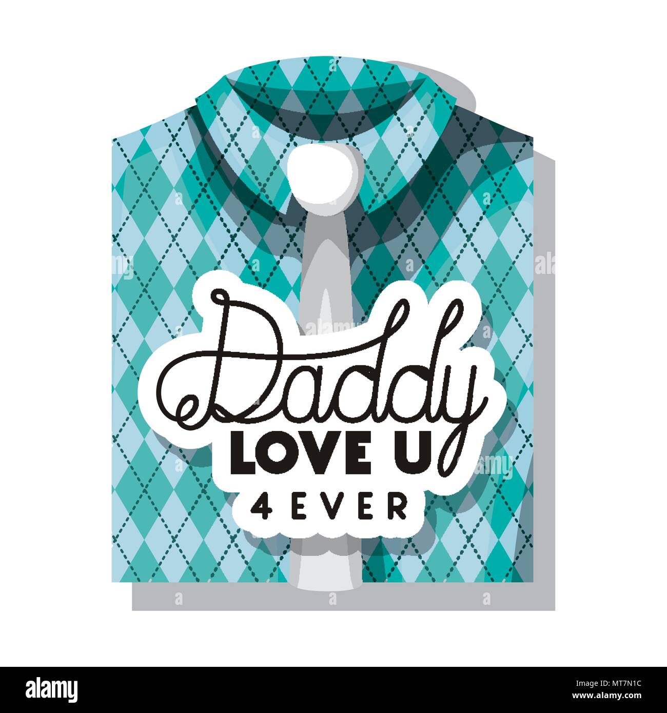 happy fathers day card with elegant shirt and tie Stock Vector Image ...