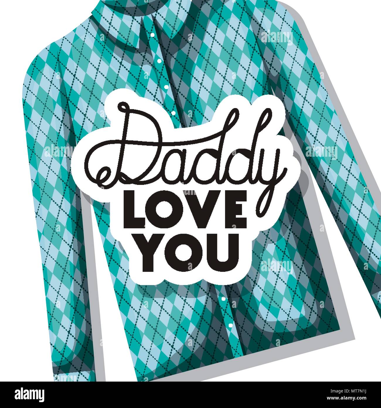happy fathers day card with elegant shirt Stock Vector Image & Art - Alamy