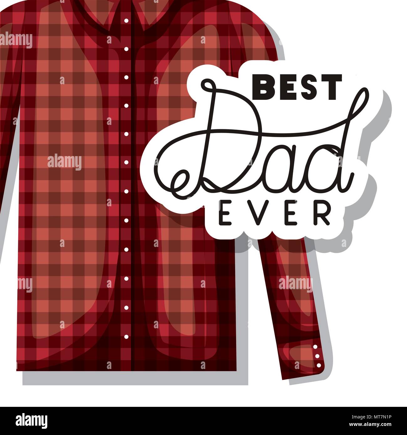 happy fathers day card with elegant shirt Stock Vector Image & Art - Alamy