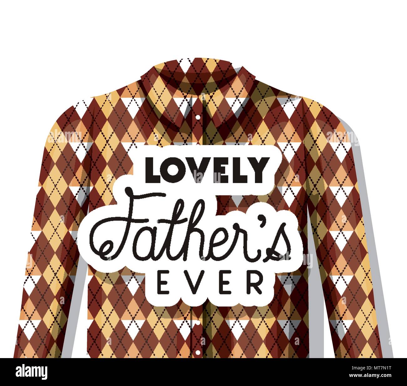 happy fathers day card with elegant shirt Stock Vector Image & Art - Alamy