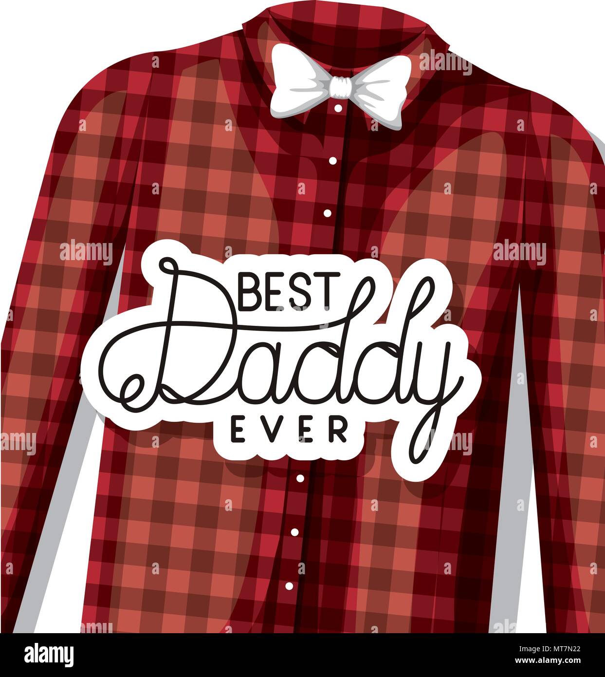 happy fathers day card with elegant shirt and bowtie Stock Vector Image ...