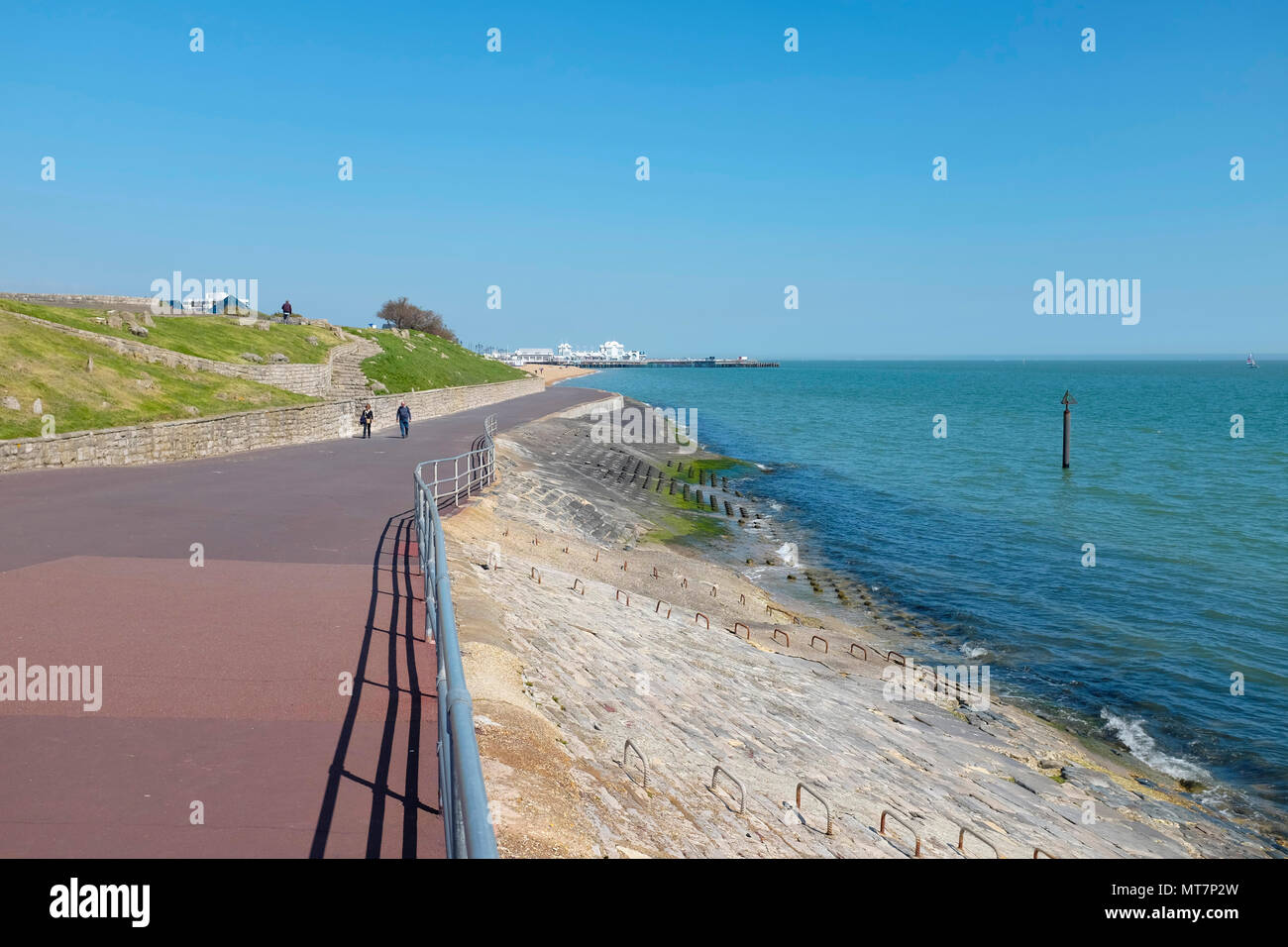 Clarence Esplanade at Southsea Seafront, Portsmouth, Hampshire, UK Stock Photo