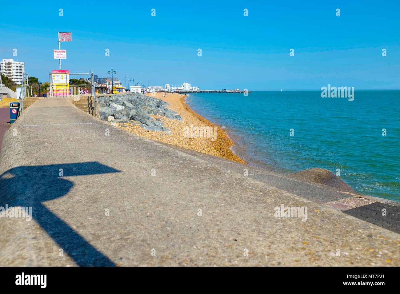 Clarence Esplanade at Southsea Seafront, Portsmouth, Hampshire, UK