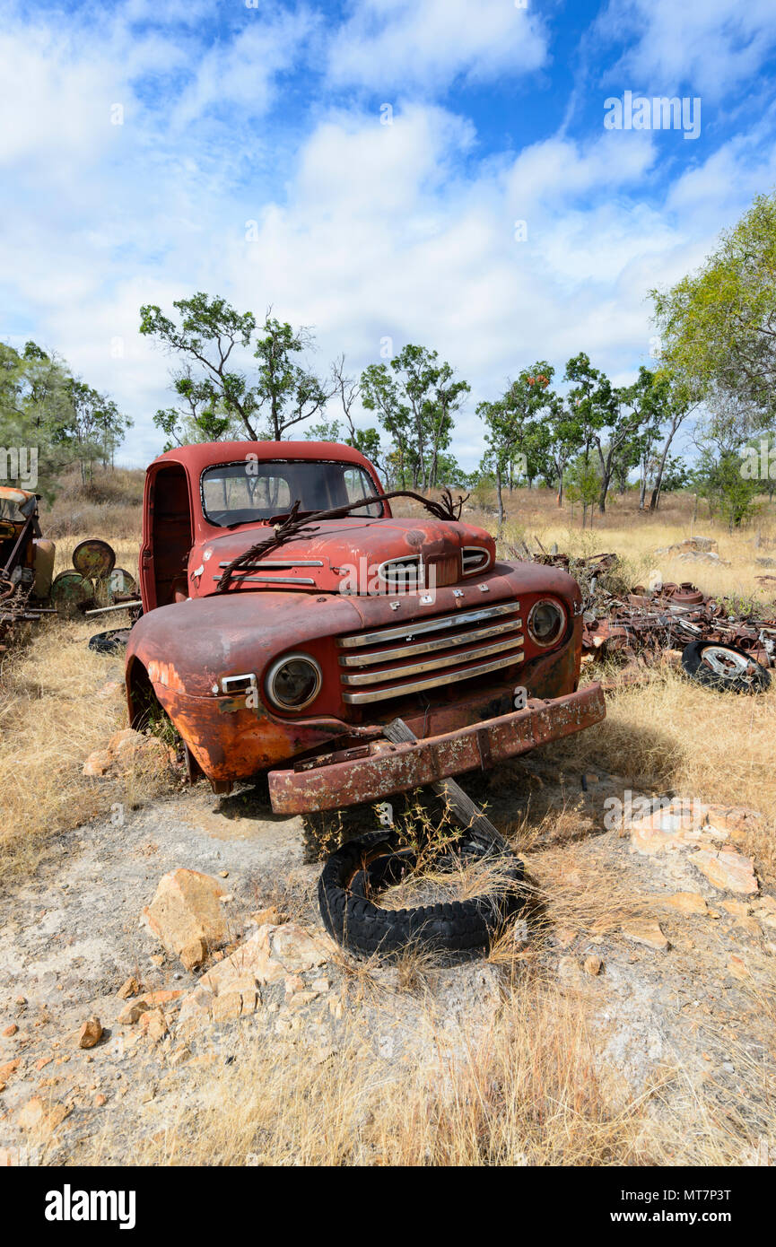 Old Rusty Red Ford Truck Part Of Tom Priors Historic Ford