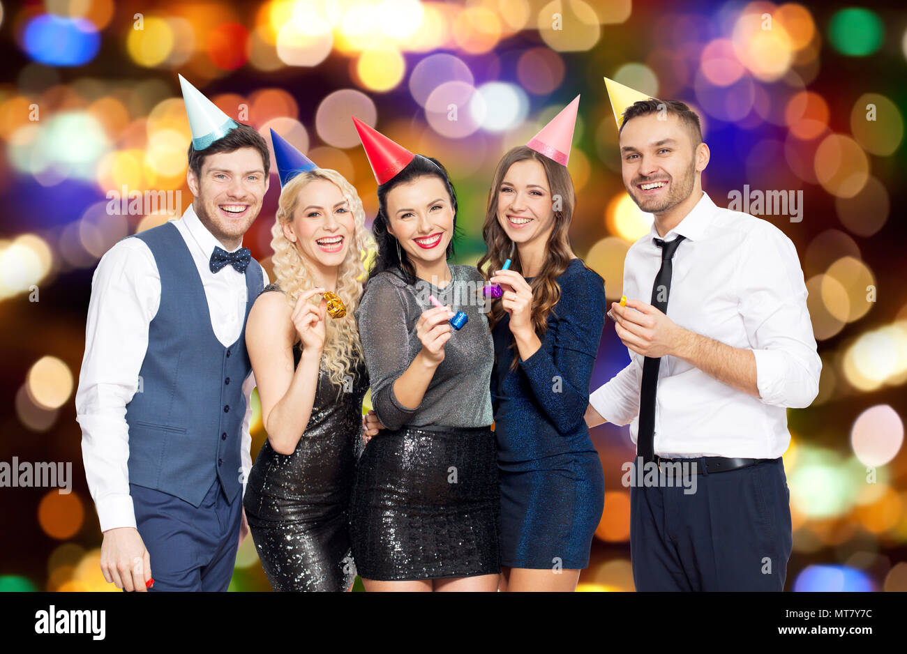 Party horn blowers hi-res stock photography and images - Alamy