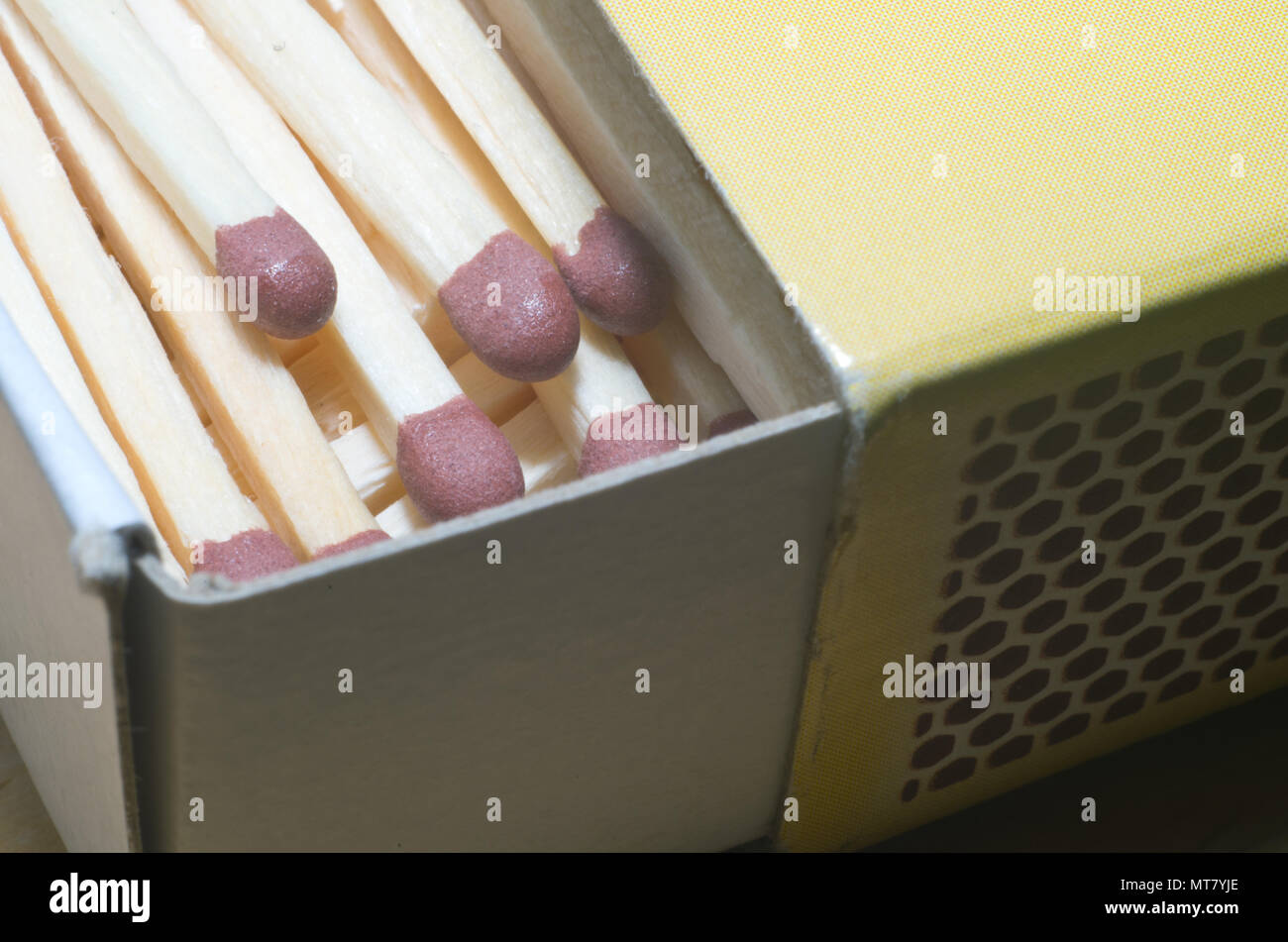 Box of matches Stock Photo