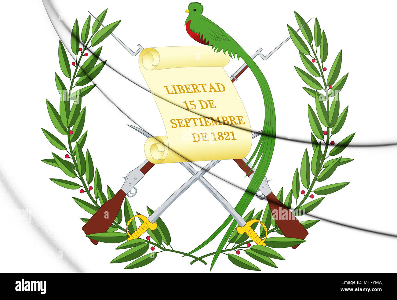 3D Guatemala coat of arms. 3D Illustration Stock Photo - Alamy