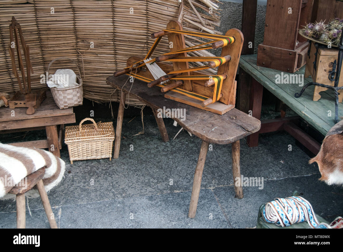 Old Looms Stock Photo