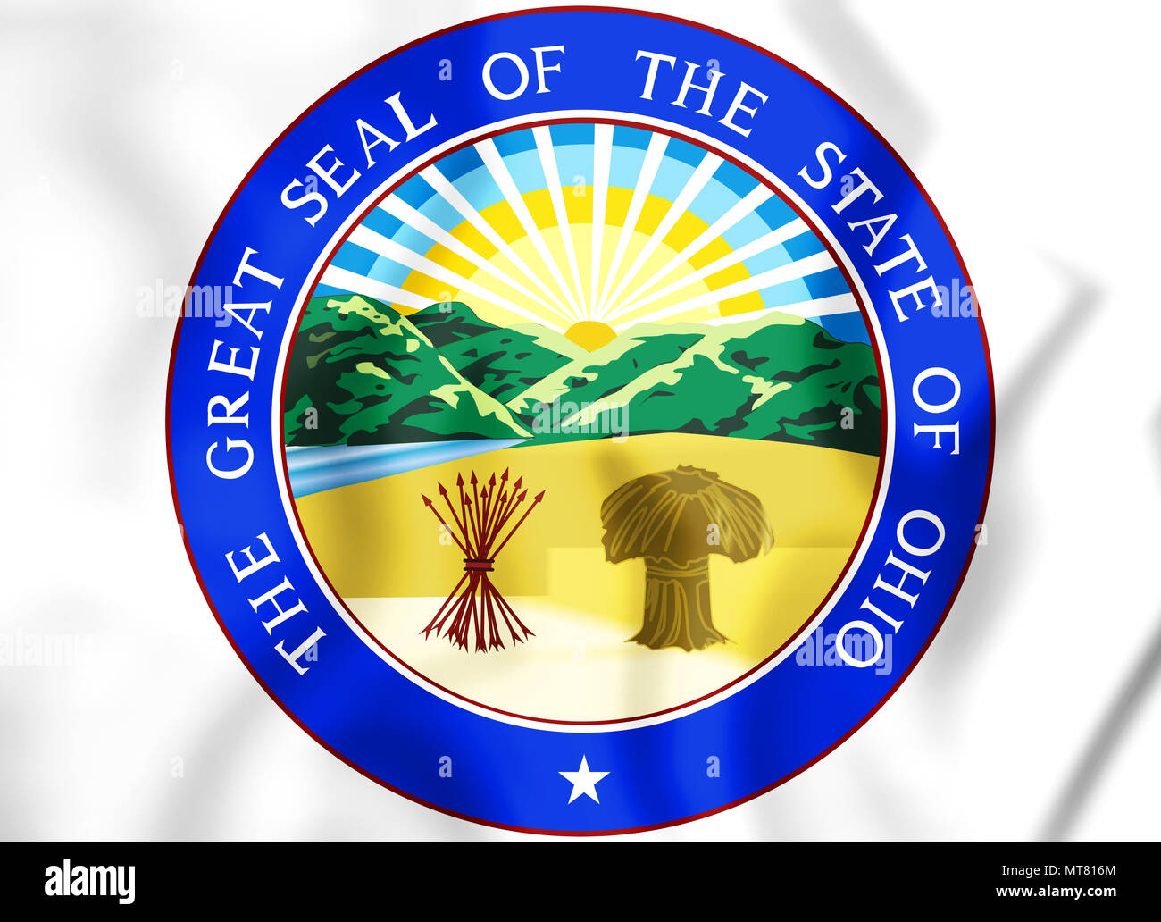 3D State Seal of Ohio, USA. 3D Illustration Stock Photo Alamy