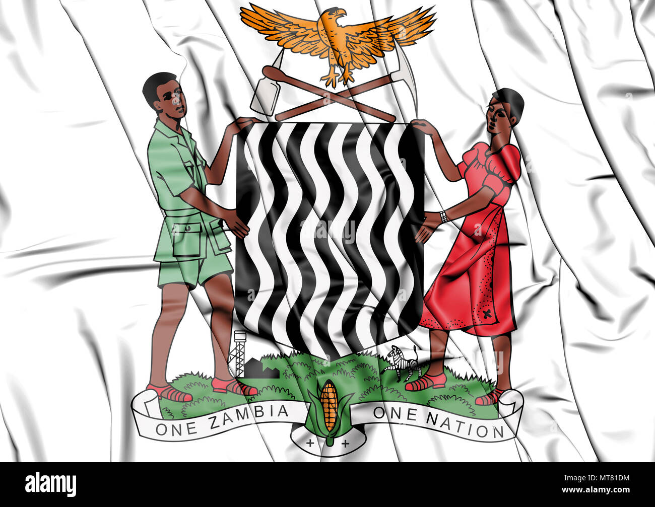 3D Zambia coat of arms. 3D Illustration Stock Photo Alamy