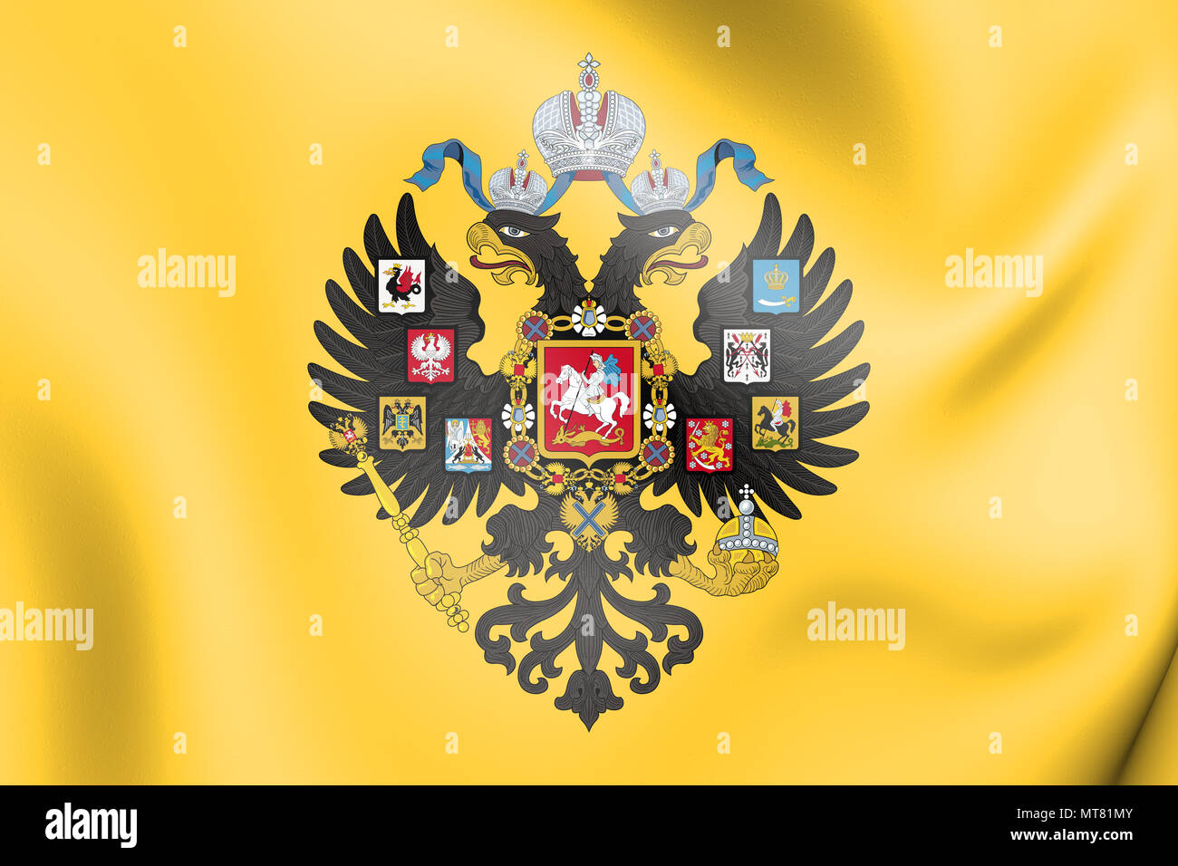 A russian flag with a double headed eagle. Russian flag russian coat of arms  russian imperial eagle. - PICRYL - Public Domain Media Search Engine Public  Domain Search