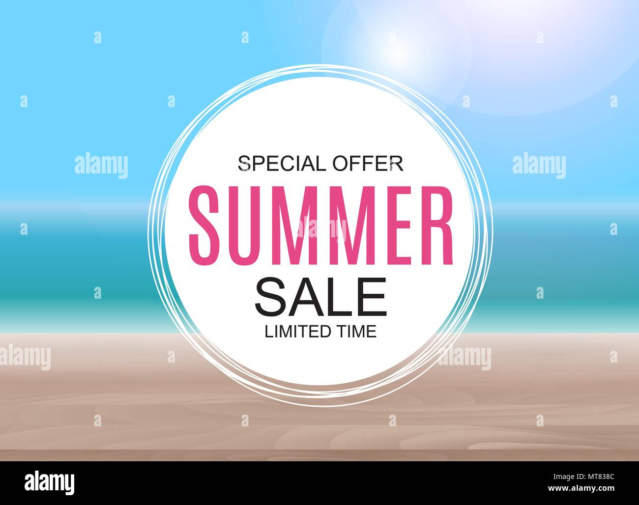Summer Sale concept poster background. Vector Illustration Stock Vector ...