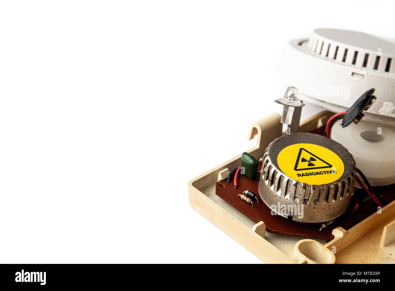 Smoke detector radioactive symbol hires stock photography and images