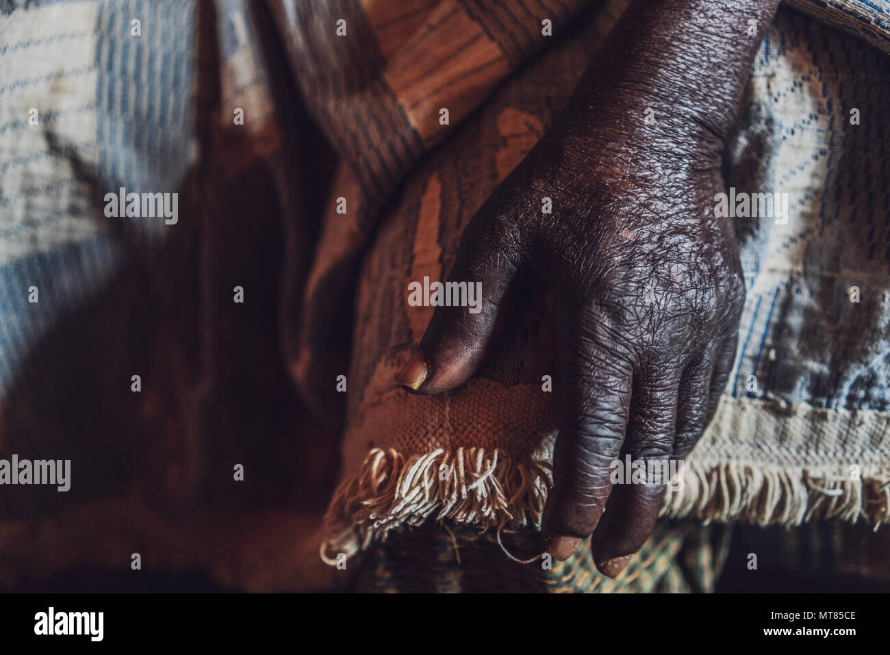 Elderly african american sad hi-res stock photography and images - Alamy