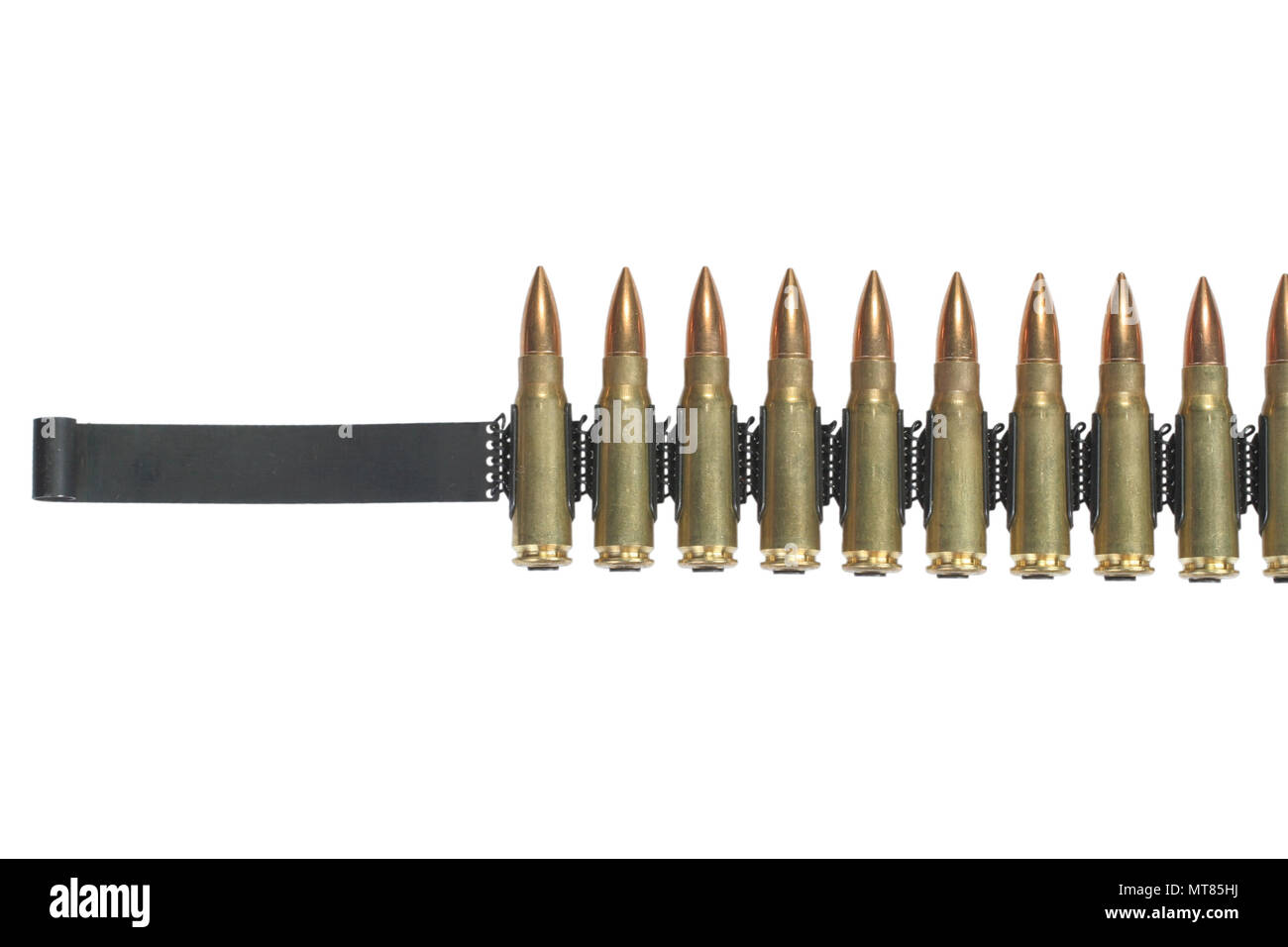 ammunition belt on white background Stock Photo Alamy