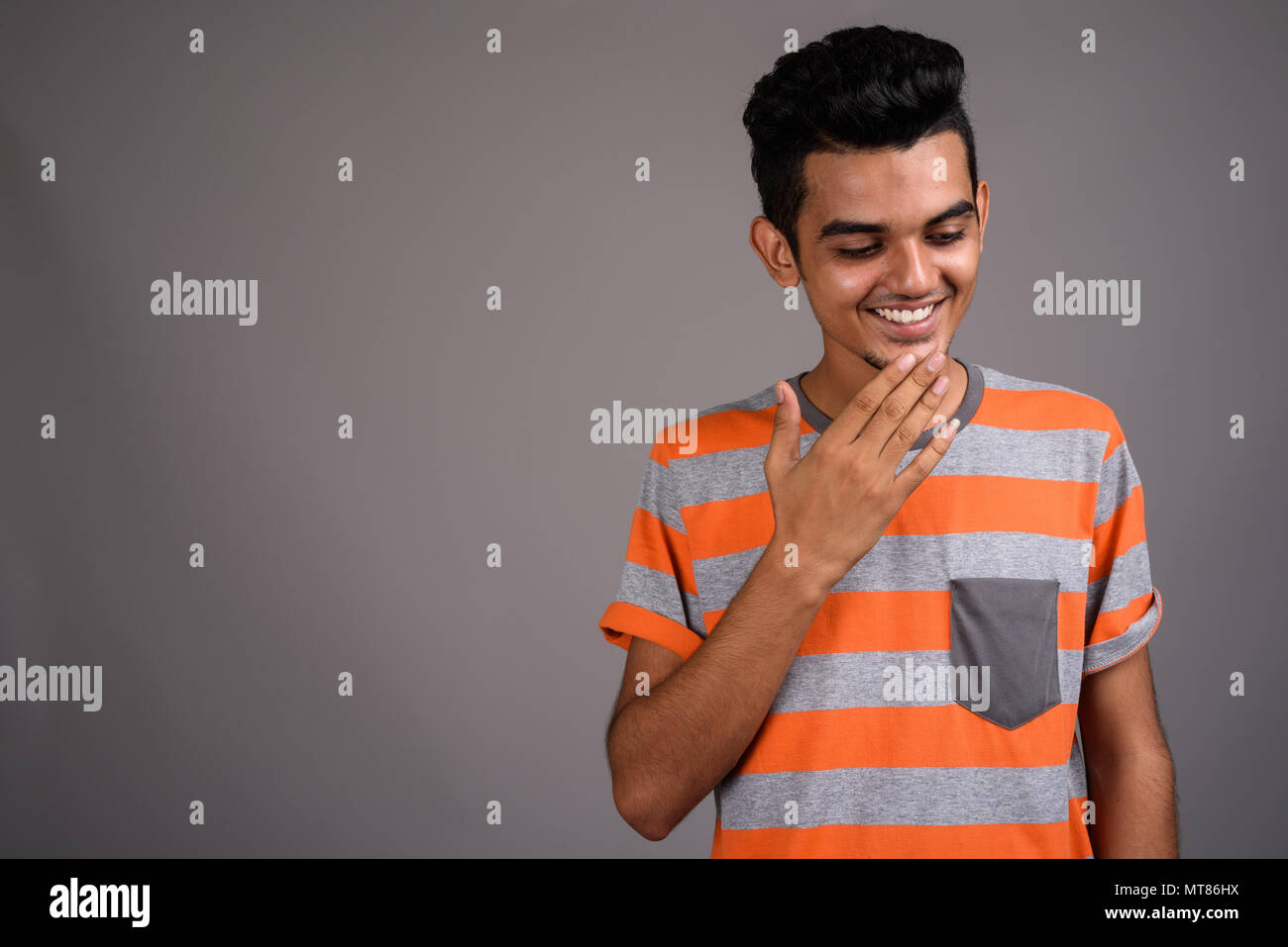 South indian man laughing hi-res stock photography and images - Alamy