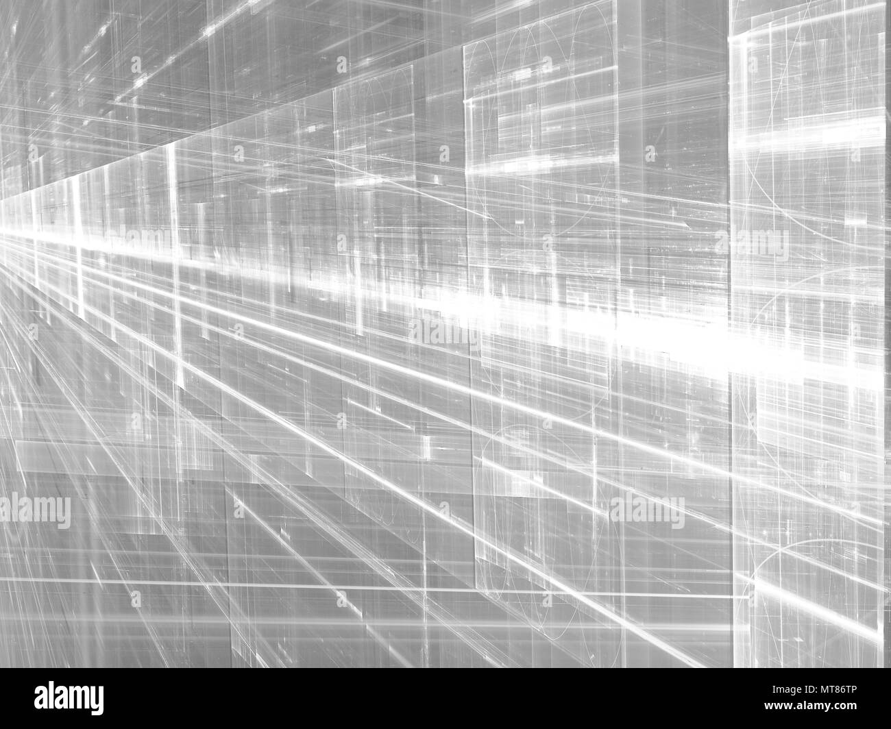 Glowing way - abstract digitally generated image Stock Photo