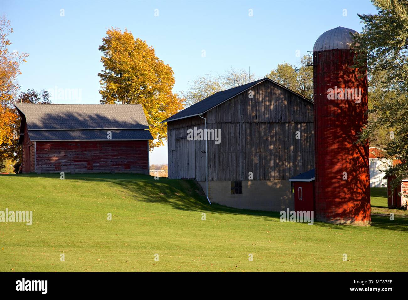 Iconic rural scenes of Midwest USA farm landscapes Stock Photo Alamy