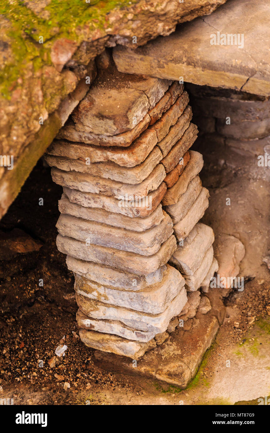 Details in Public Baths in Pompeii Stock Photo Alamy