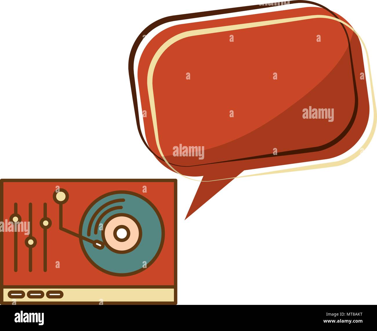 Lp Player Drawing lp player music retro style Stock Vector Image & Art - Alamy