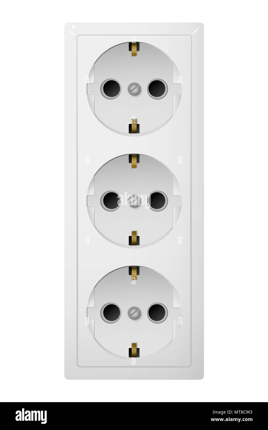 Type f electrical socket Cut Out Stock Images & Pictures Alamy