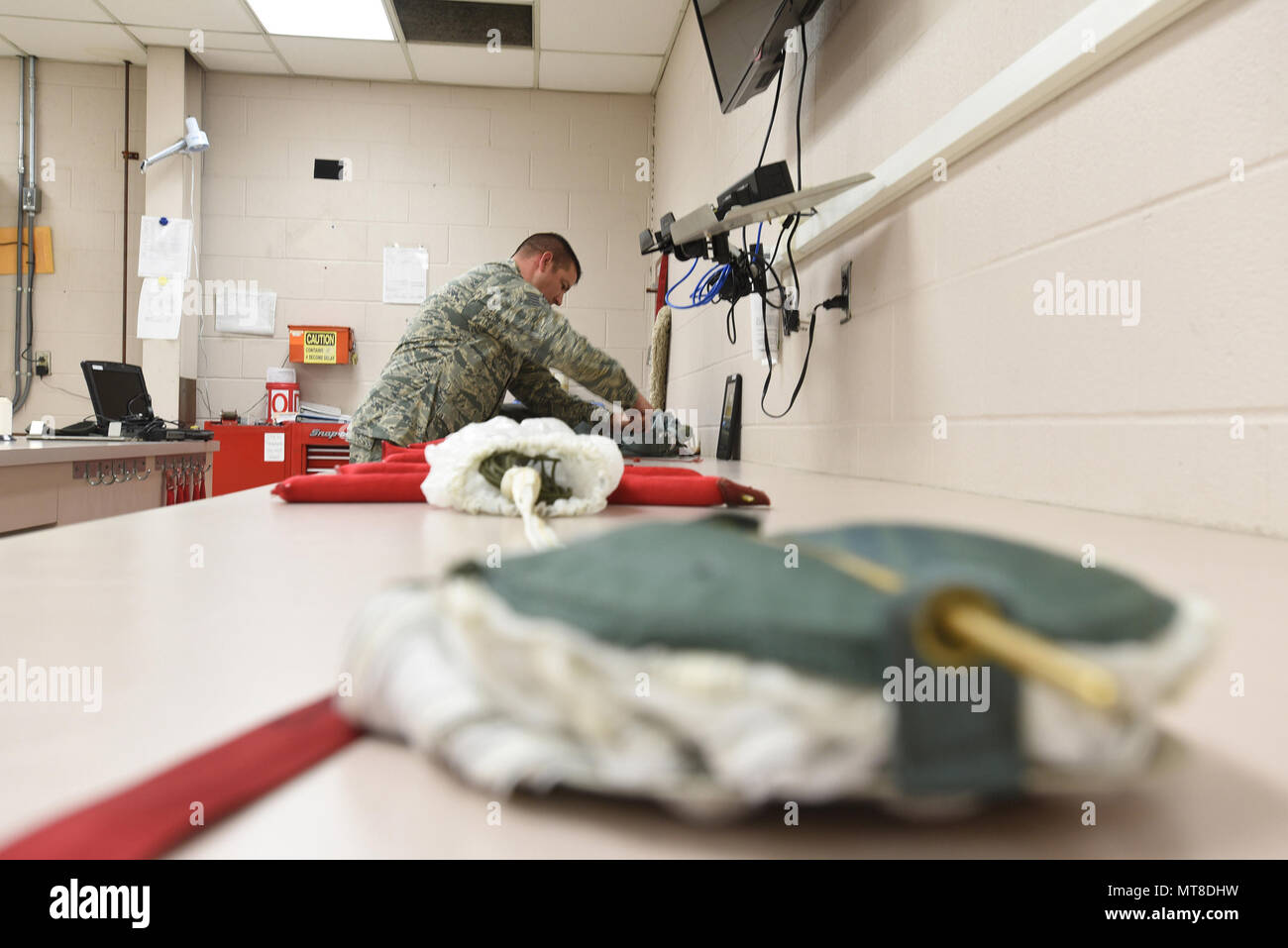 Tech. Sgt. Christopher Brawner, an aircrew flight equipment journeyman