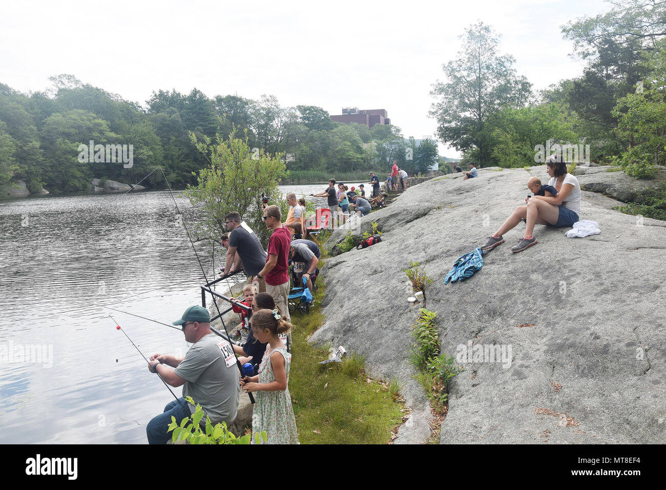 GROTON, Conn. Members of Navy Team New London take part in fishing