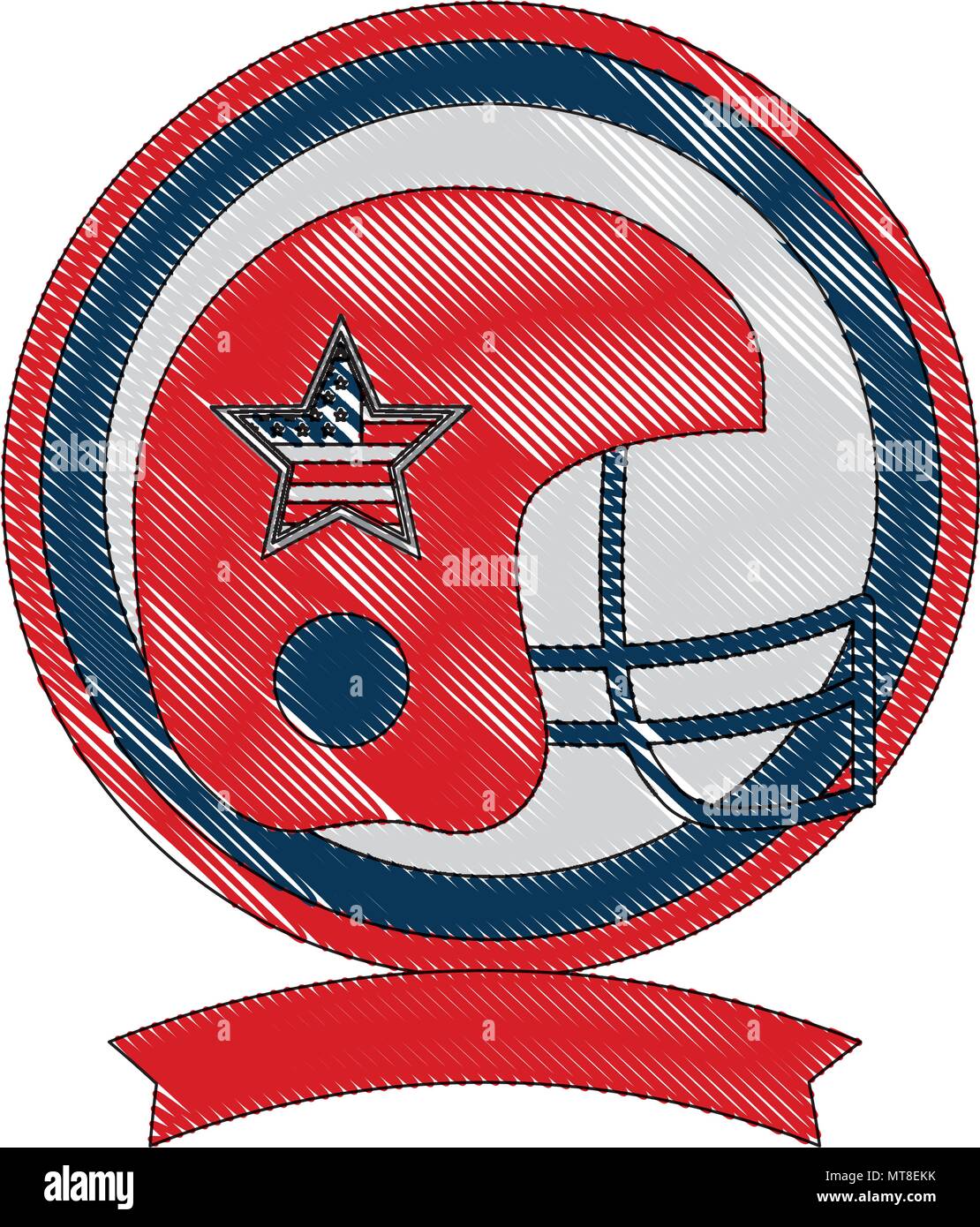 american football helmet with USA flag Stock Vector Image & Art - Alamy