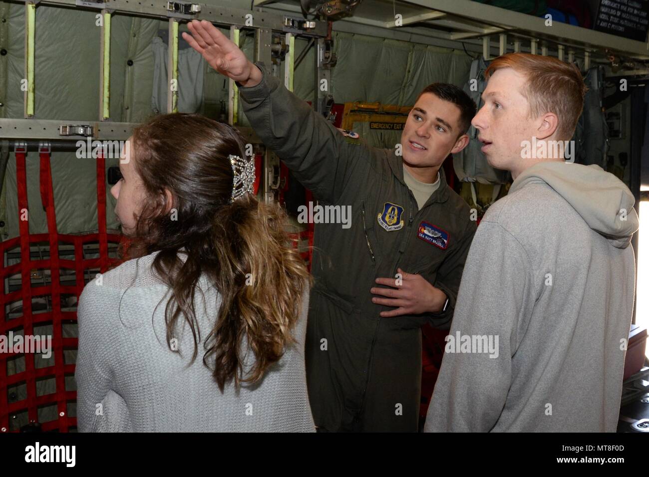 Senior Airman Matt Brazell, a 731st Airlift Squadron loadmaster