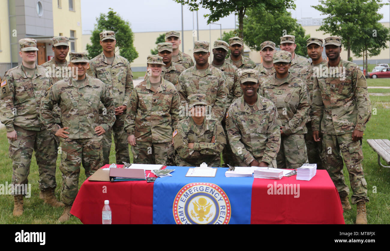 Soldiers assigned to 7th Army Training Command take a picture before ...
