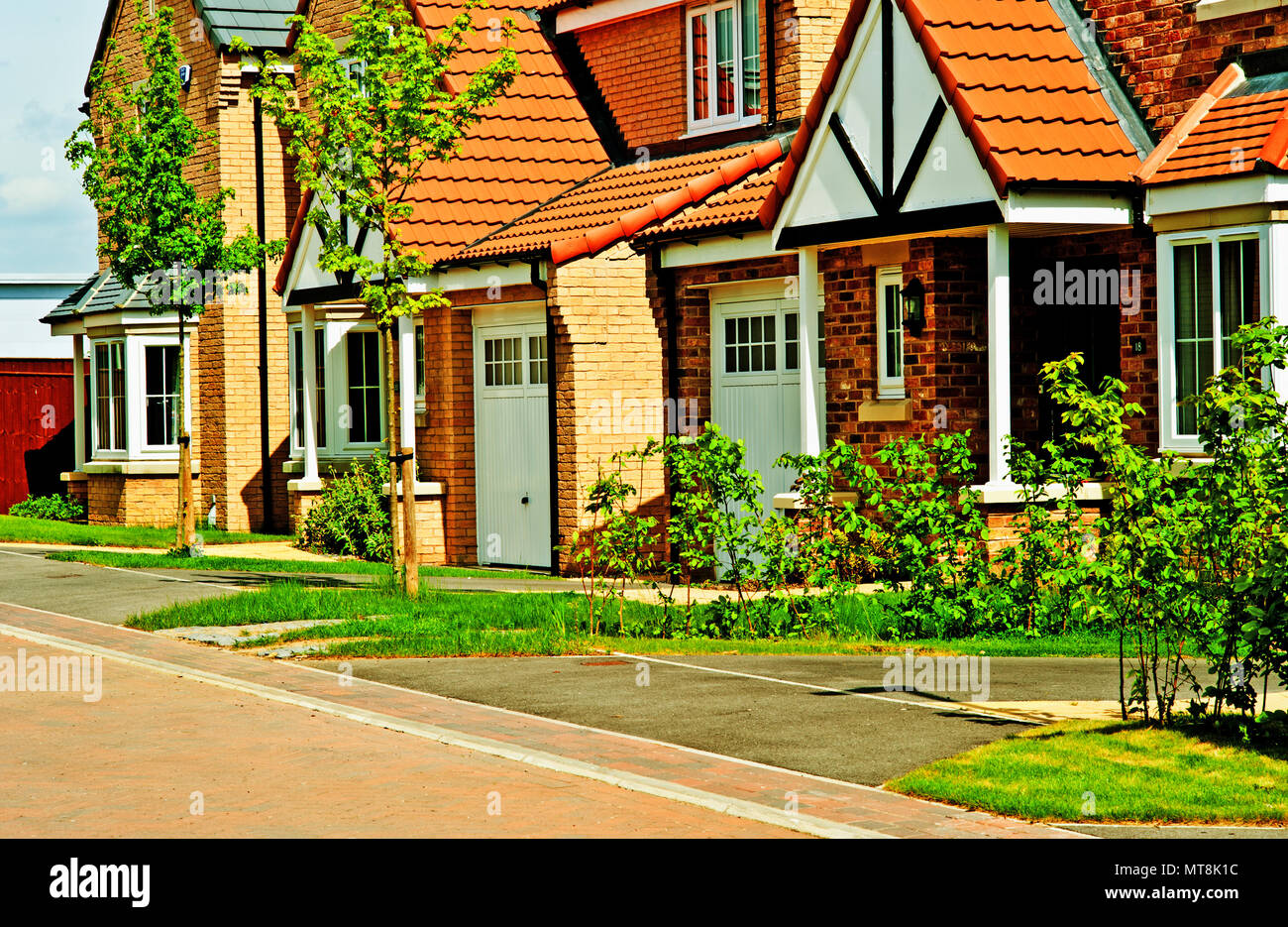 Modern Houses, Clifton Moor, York, England Stock Photo Alamy