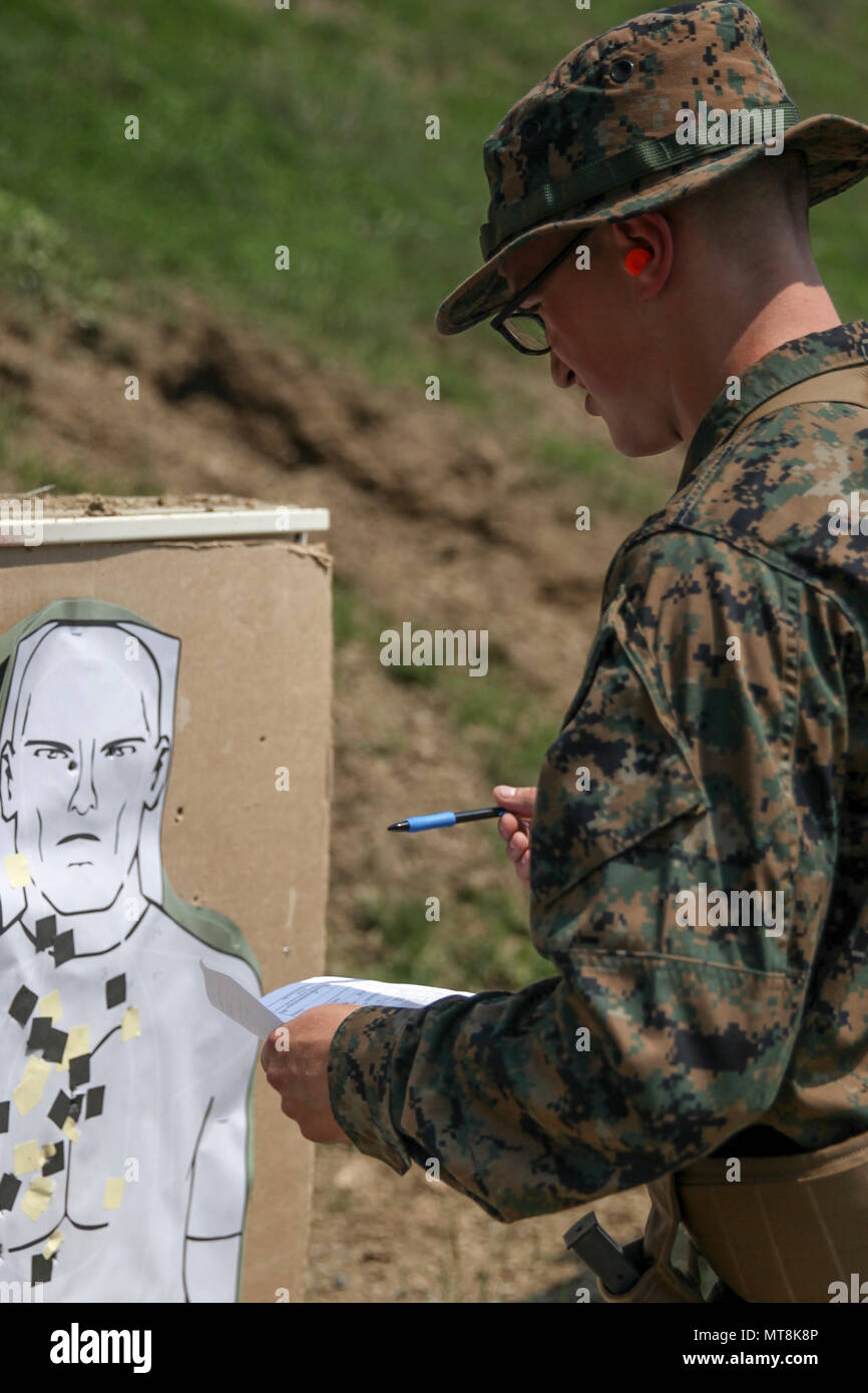 U.S. Marine Lance Cpl. Seth M. Perry, combat engineer with Engineer ...