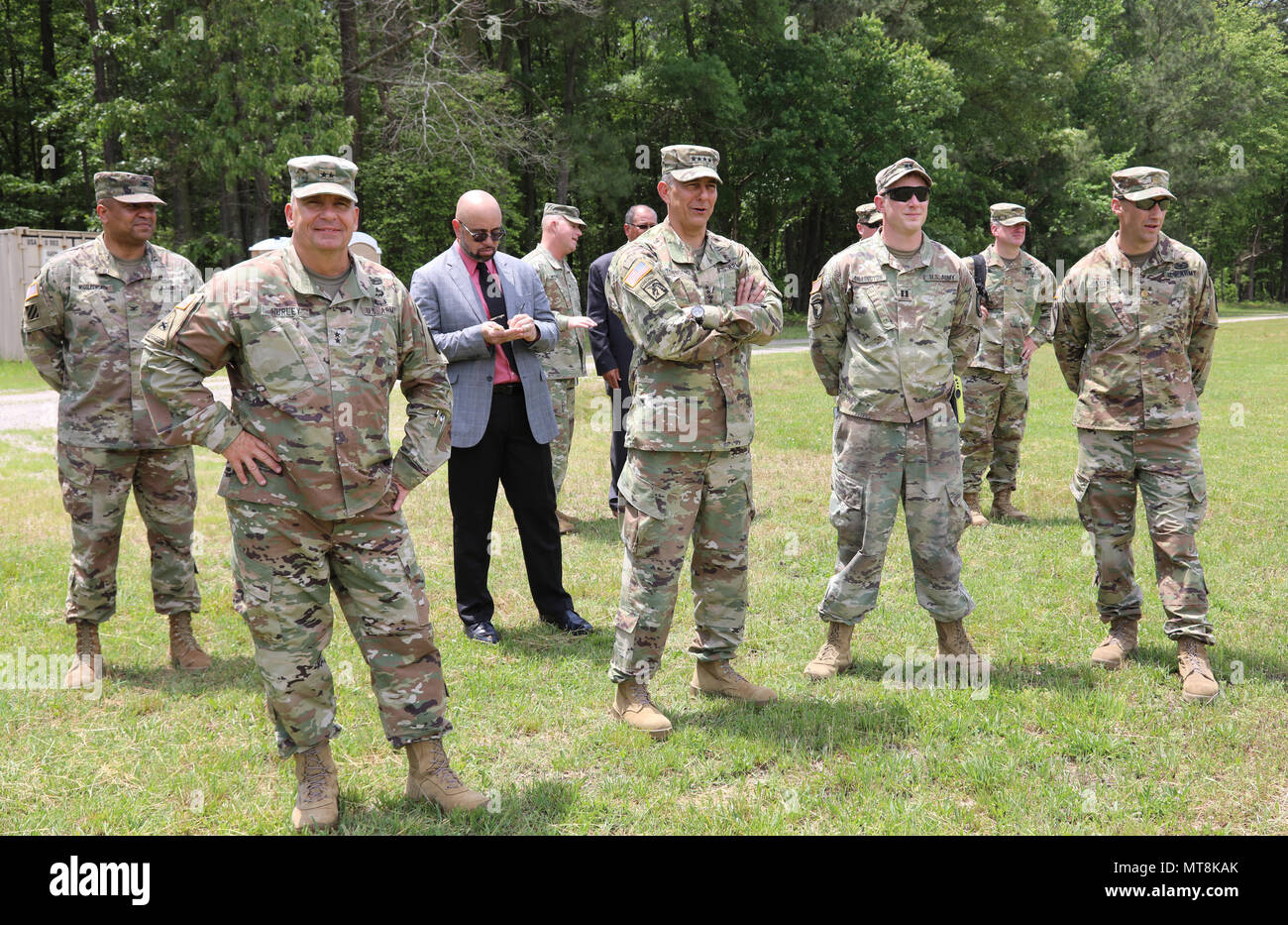 Gen. Stephen J. Townsend (second from left), commanding general, U.S ...