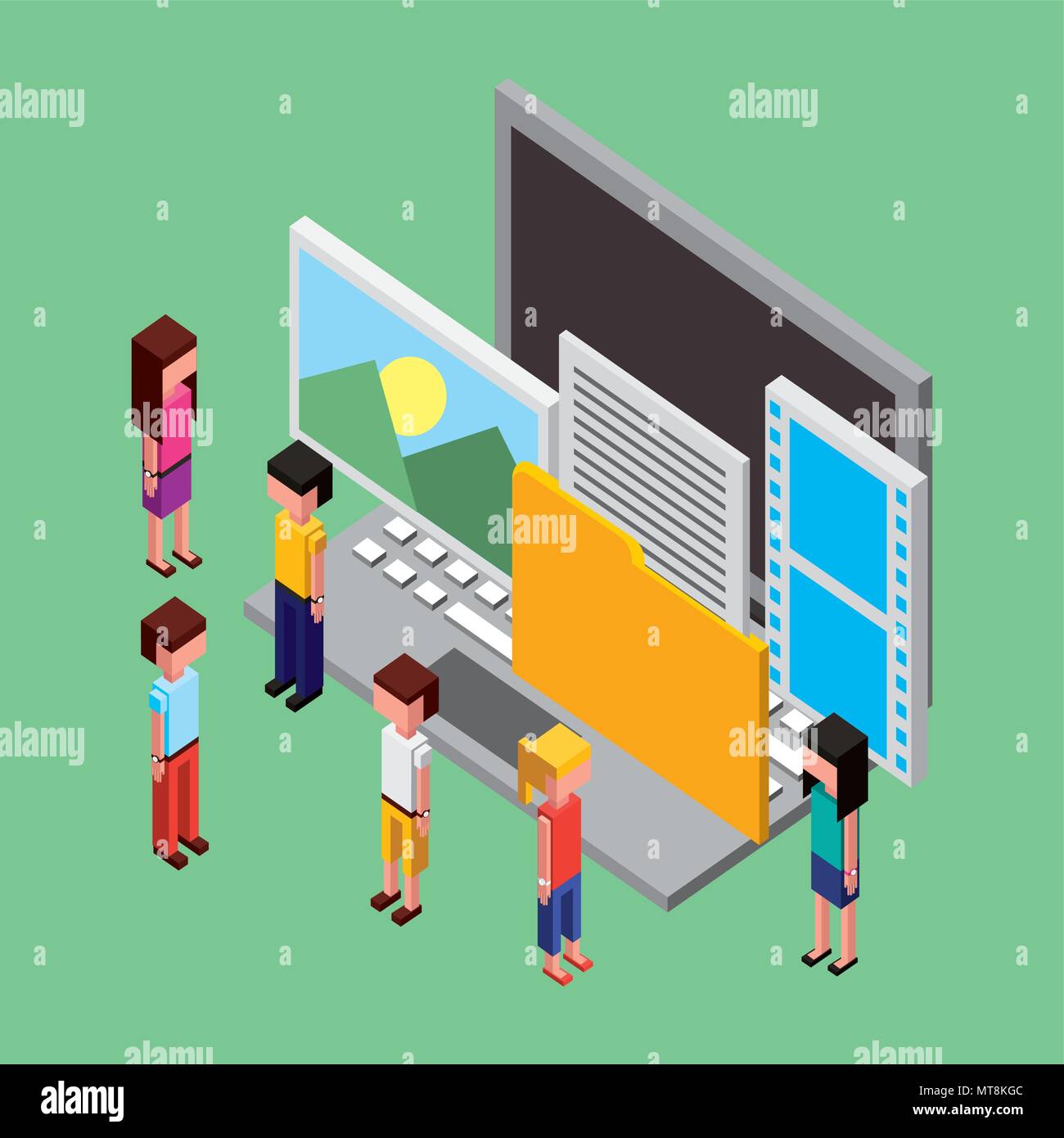 people working creative process Stock Vector Image & Art - Alamy