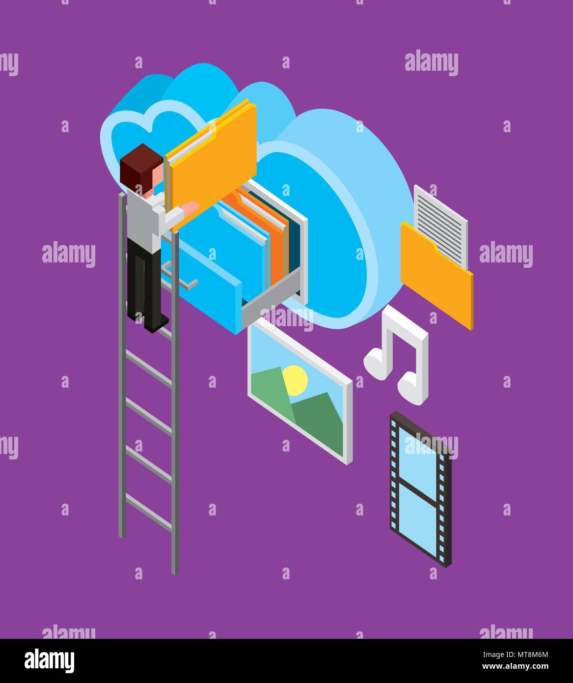 people cloud computing storage Stock Vector Image & Art - Alamy