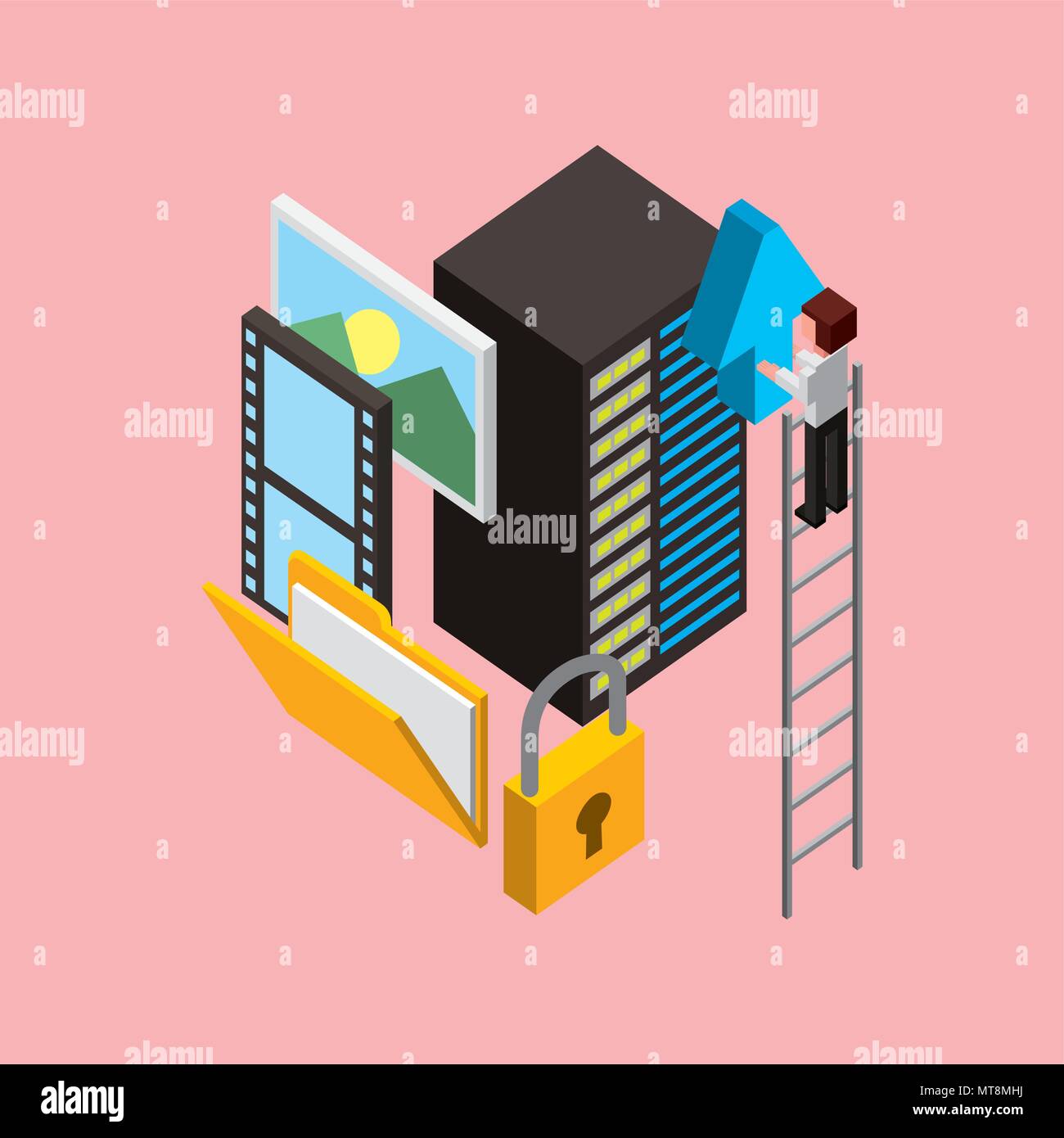 Grid storage Stock Vector Images - Alamy