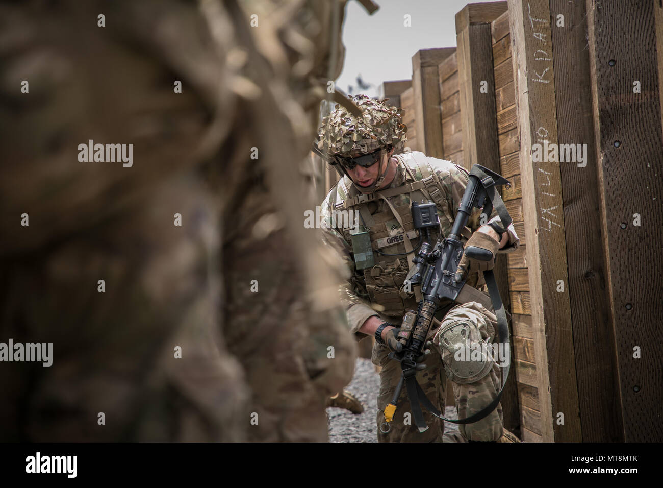 U.s. Army Trooper Assigned To 2nd Squadron, 14th Calvary Regiment, 2nd 