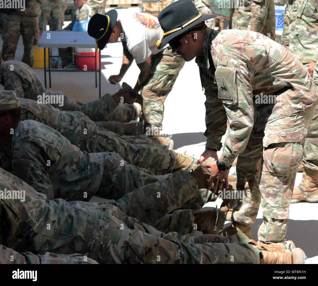 Spur holders with the 6th Squadron, 1st Cavalry Regiment, 1st Brigade