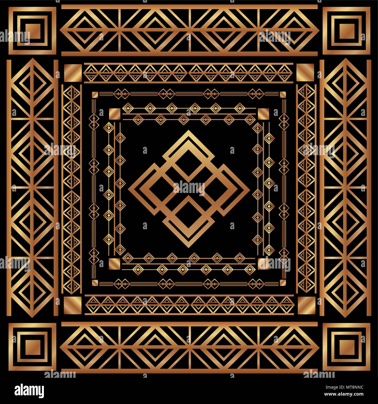 art deco frames and borders Stock Vector Image & Art Alamy