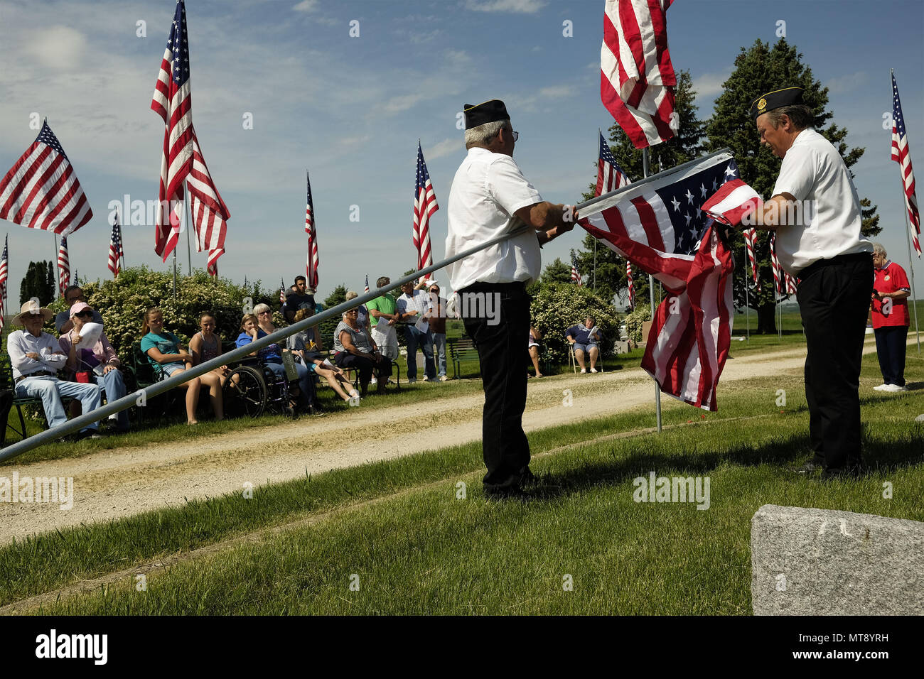 Quimby, IOWA, USA. 28th May, 2017. Quimby American Legion Post 398