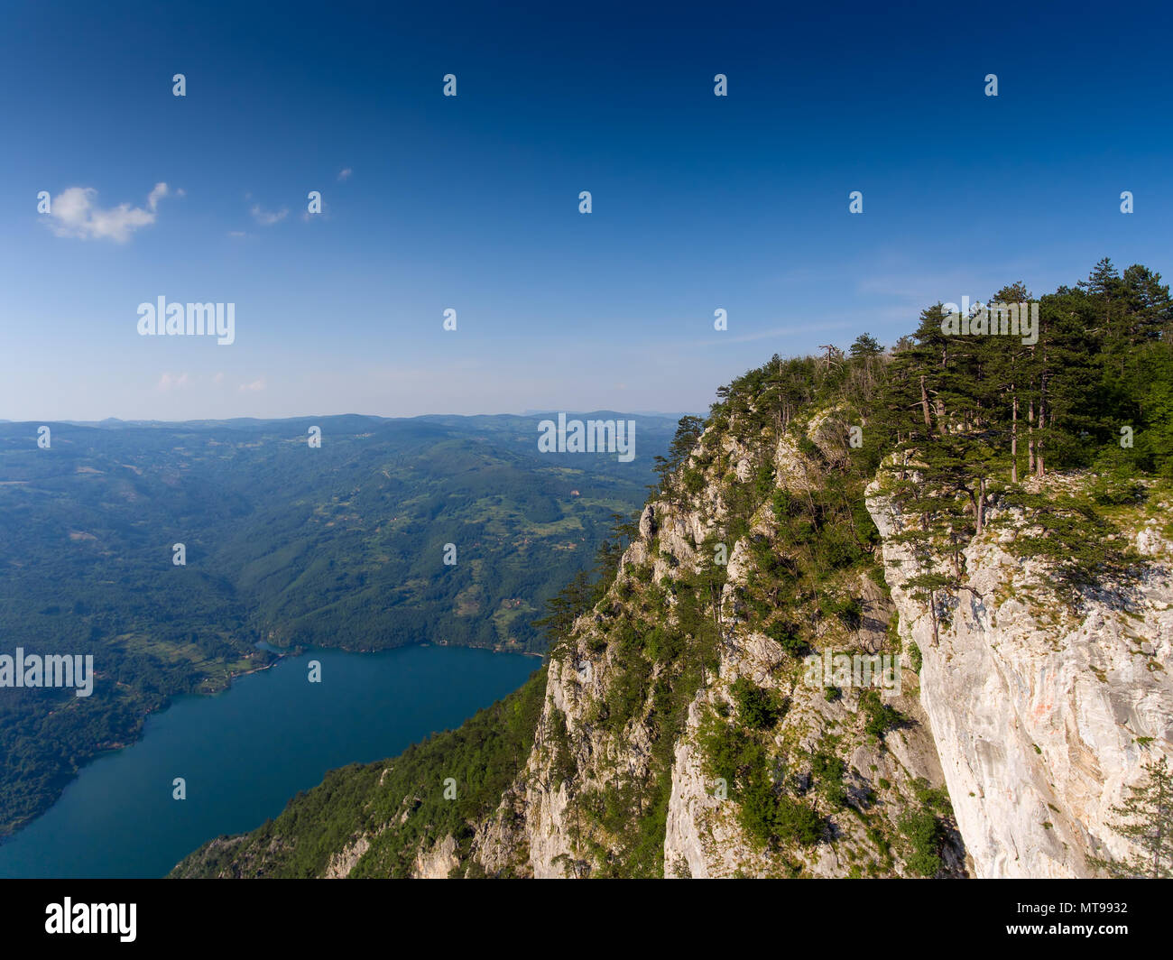 Aerial view on Banjska stena in Serbia Stock Photo - Alamy
