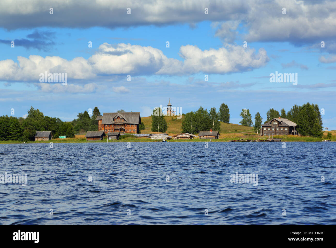 Kizhi island in Karelia Stock Photo