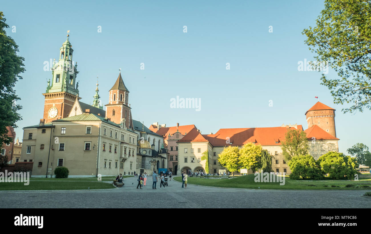 Wawel Royal Castle, Krakow, Poland Stock Photo