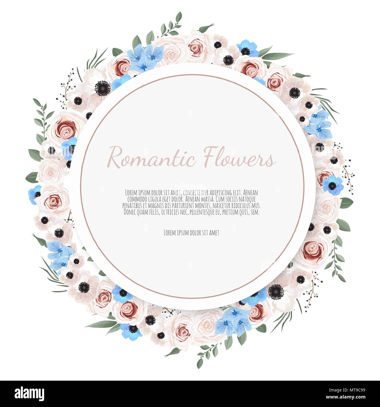 vector floral design card greeting postcard wedding invite postcard invitation template