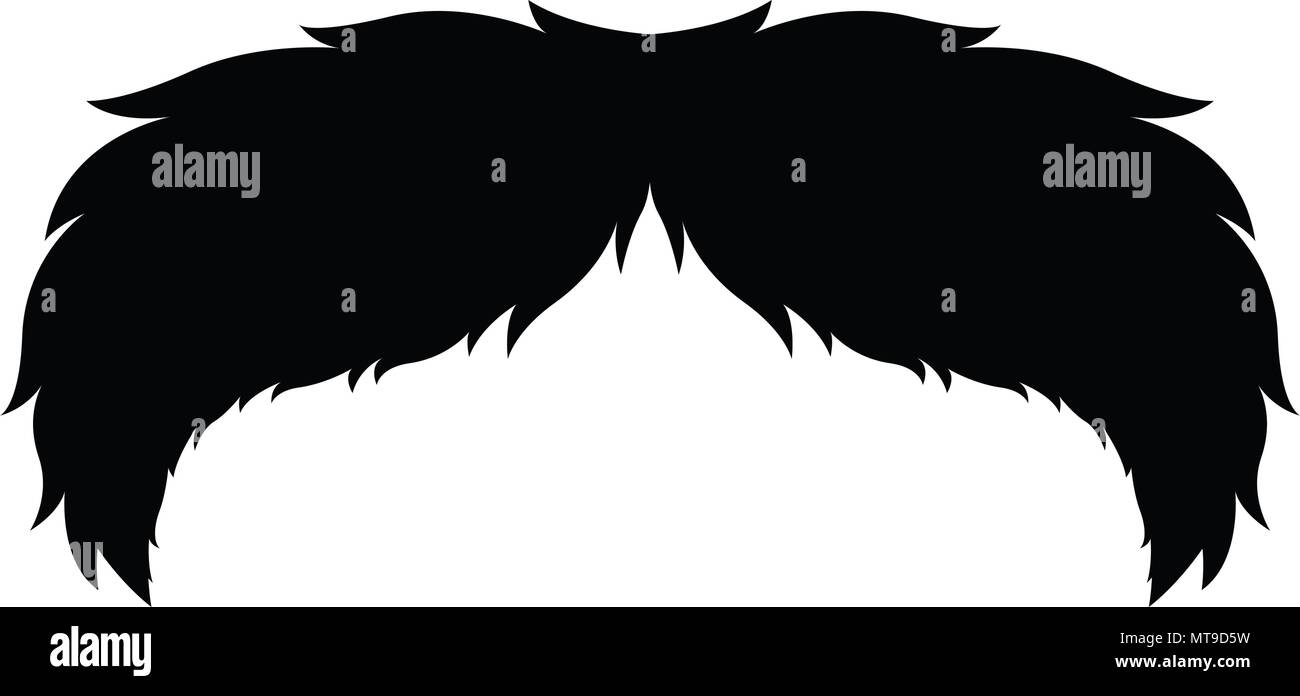Isolated retro mustache Stock Vector